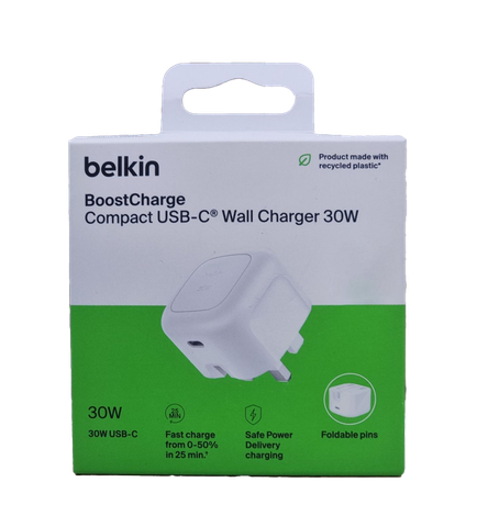 Belkin BoostCharge Compact USB-C Wall Charger 30W