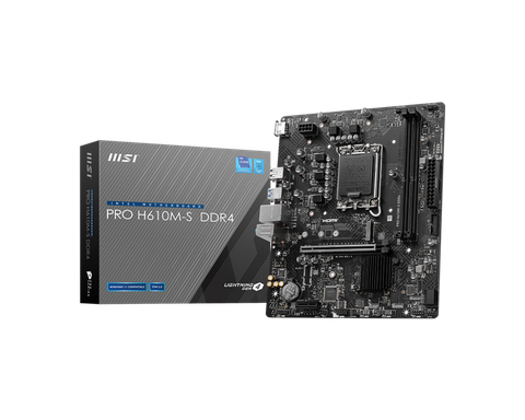 The MSI Pro H610M-S DDR4