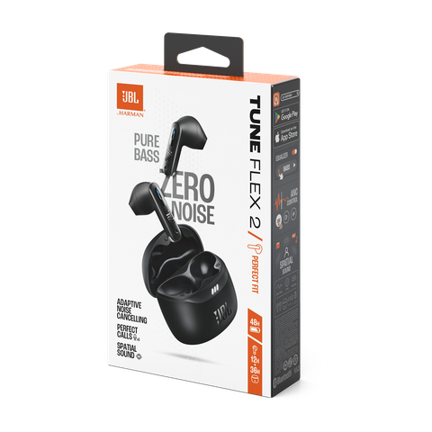 JBL Tune Flex 2 - True Wireless Noise Cancelling Earbuds-Black
