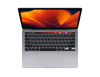MacBook Pro 13 inch with M2 in Space Gray showing Keyboard and Touchbar
