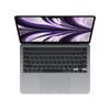 MacBook Air with M2 in Space Gray showing Keyboard