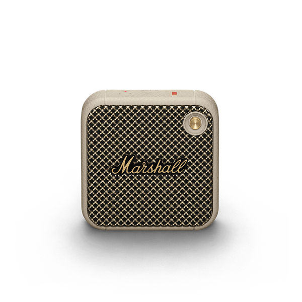 Marshall Willen Portable Bluetooth Speaker in Cream and Brass (main)