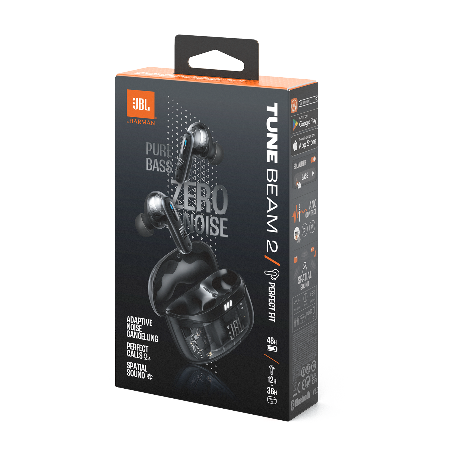 JBL_Tune Beam 2_Black Ghost