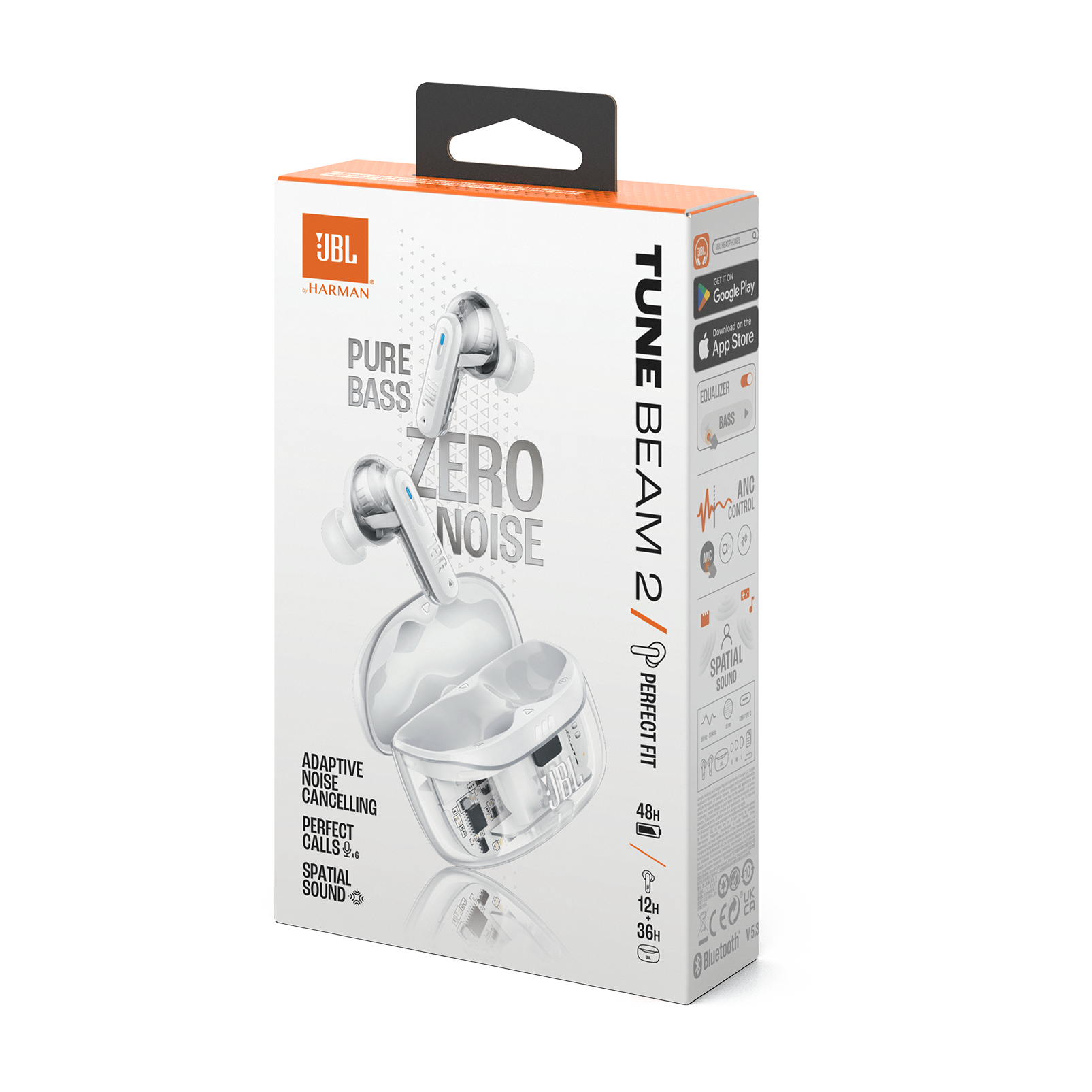 JBL_Tune Beam 2_White Ghost